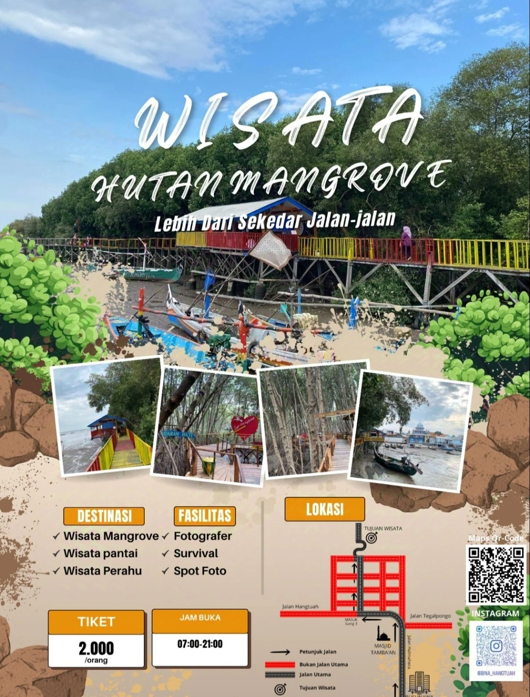 Liburan akhir tahun tak perlu ke antartika, Di Pasuruan ada destinasi Mangrove yang menarik