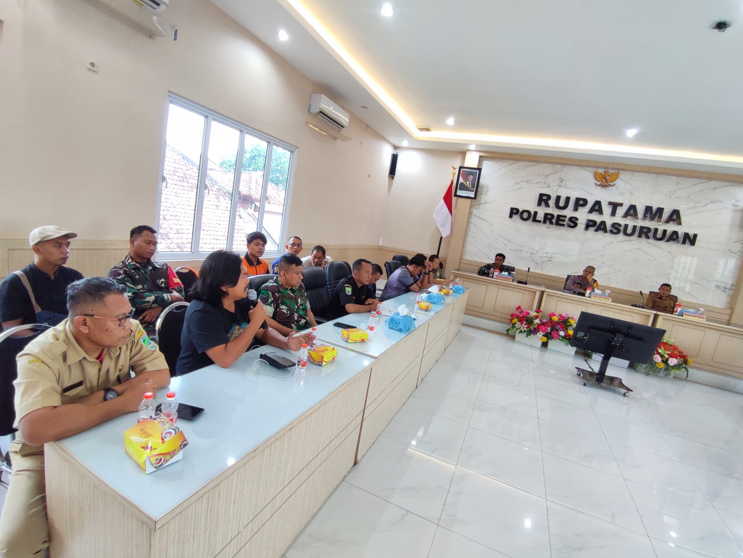 Rapat Koordinasi Pengamanan Persekabpas Pasuruan VS Tornado FC, Pertandingan Siap Digelar